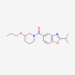 molecular formula C19H26N2O3 B5181225 2-isopropyl-5-[(3-propoxy-1-piperidinyl)carbonyl]-1,3-benzoxazole 