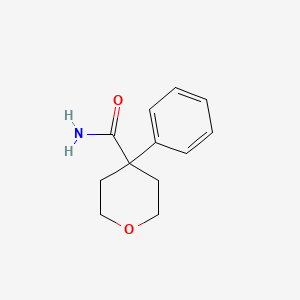 molecular formula C12H15NO2 B5181257 4-phenyltetrahydro-2H-pyran-4-carboxamide 