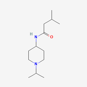 molecular formula C13H26N2O B5181281 N-(1-isopropyl-4-piperidinyl)-3-methylbutanamide 