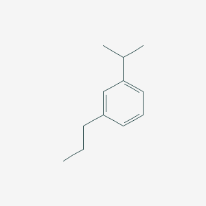 molecular formula C12H18 B051813 Benzene, 1-(1-methylethyl)-3-propyl CAS No. 121954-61-8
