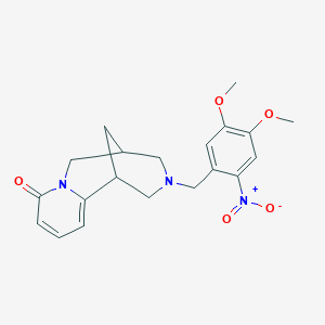 molecular formula C20H23N3O5 B5181350 11-(4,5-dimethoxy-2-nitrobenzyl)-7,11-diazatricyclo[7.3.1.0~2,7~]trideca-2,4-dien-6-one 