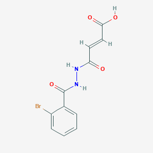 4-[2-(2-bromobenzoyl)hydrazino]-4-oxo-2-butenoic acid