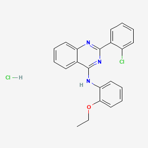 molecular formula C22H19Cl2N3O B5181399 2-(2-chlorophenyl)-N-(2-ethoxyphenyl)-4-quinazolinamine hydrochloride 