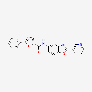 5-phenyl-N-[2-(3-pyridinyl)-1,3-benzoxazol-5-yl]-2-furamide