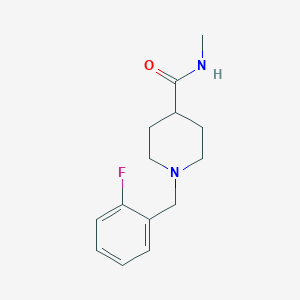 molecular formula C14H19FN2O B5181415 1-(2-fluorobenzyl)-N-methyl-4-piperidinecarboxamide 