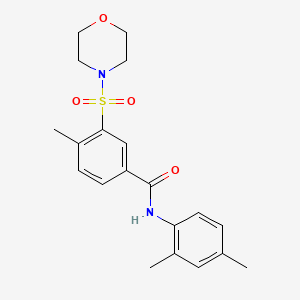 molecular formula C20H24N2O4S B5181438 N-(2,4-dimethylphenyl)-4-methyl-3-(4-morpholinylsulfonyl)benzamide 