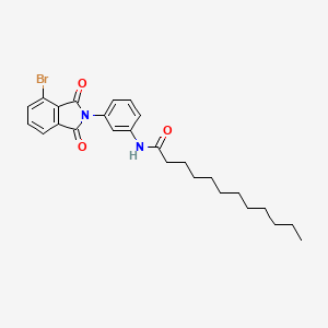 molecular formula C26H31BrN2O3 B5181460 N-[3-(4-bromo-1,3-dioxo-1,3-dihydro-2H-isoindol-2-yl)phenyl]dodecanamide 