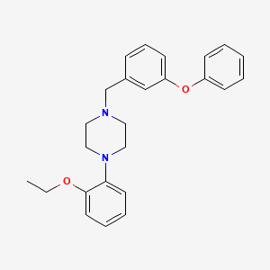 molecular formula C25H28N2O2 B5181570 1-(2-ethoxyphenyl)-4-(3-phenoxybenzyl)piperazine 