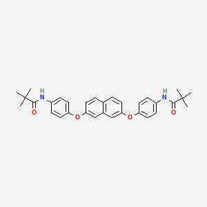 molecular formula C32H34N2O4 B5181595 N,N'-[2,7-naphthalenediylbis(oxy-4,1-phenylene)]bis(2,2-dimethylpropanamide) 