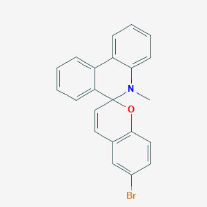 molecular formula C22H16BrNO B5181610 6-bromo-5'-methyl-5'H-spiro[chromene-2,6'-phenanthridine] 