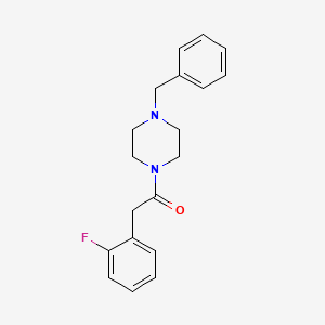 molecular formula C19H21FN2O B5181613 1-benzyl-4-[(2-fluorophenyl)acetyl]piperazine 