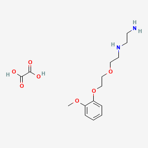 molecular formula C15H24N2O7 B5181628 N-{2-[2-(2-methoxyphenoxy)ethoxy]ethyl}-1,2-ethanediamine oxalate 