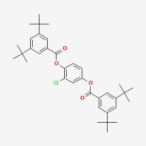 molecular formula C36H45ClO4 B5181683 2-chloro-1,4-phenylene bis(3,5-di-tert-butylbenzoate) 