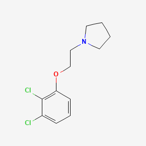 molecular formula C12H15Cl2NO B5181687 1-[2-(2,3-dichlorophenoxy)ethyl]pyrrolidine 