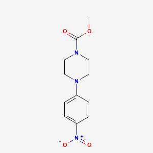 molecular formula C12H15N3O4 B5181726 methyl 4-(4-nitrophenyl)-1-piperazinecarboxylate CAS No. 5260-25-3