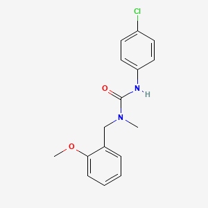 molecular formula C16H17ClN2O2 B5181769 N'-(4-chlorophenyl)-N-(2-methoxybenzyl)-N-methylurea 