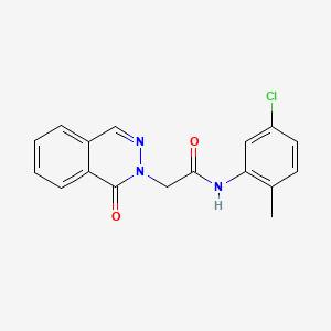 molecular formula C17H14ClN3O2 B5181788 N-(5-chloro-2-methylphenyl)-2-(1-oxo-2(1H)-phthalazinyl)acetamide 