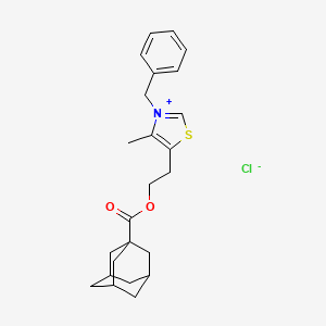 molecular formula C24H30ClNO2S B5181843 5-{2-[(1-adamantylcarbonyl)oxy]ethyl}-3-benzyl-4-methyl-1,3-thiazol-3-ium chloride 