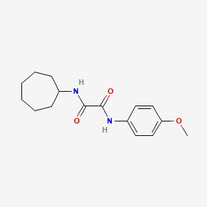 molecular formula C16H22N2O3 B5181878 N-cycloheptyl-N'-(4-methoxyphenyl)ethanediamide 