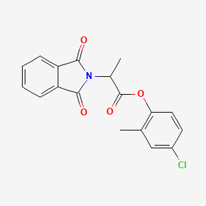 molecular formula C18H14ClNO4 B5181883 4-chloro-2-methylphenyl 2-(1,3-dioxo-1,3-dihydro-2H-isoindol-2-yl)propanoate 