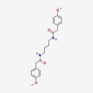 molecular formula C22H28N2O4 B5181965 N,N'-1,4-butanediylbis[2-(4-methoxyphenyl)acetamide] 
