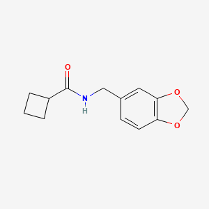 molecular formula C13H15NO3 B5181991 N-(1,3-benzodioxol-5-ylmethyl)cyclobutanecarboxamide 