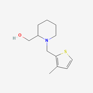 molecular formula C12H19NOS B5182005 {1-[(3-methyl-2-thienyl)methyl]-2-piperidinyl}methanol 