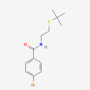 molecular formula C13H18BrNOS B5182094 4-bromo-N-[2-(tert-butylthio)ethyl]benzamide 