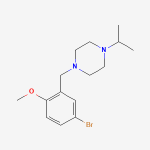 molecular formula C15H23BrN2O B5182135 1-(5-bromo-2-methoxybenzyl)-4-isopropylpiperazine 