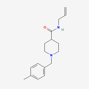 molecular formula C17H24N2O B5182145 N-allyl-1-(4-methylbenzyl)-4-piperidinecarboxamide 