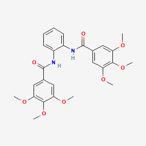 molecular formula C26H28N2O8 B5182163 N,N'-1,2-phenylenebis(3,4,5-trimethoxybenzamide) 