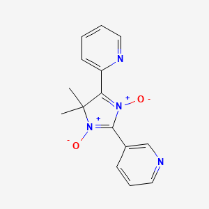 molecular formula C15H14N4O2 B5182216 2-[4,4-dimethyl-1,3-dioxido-2-(3-pyridinyl)-4H-imidazol-5-yl]pyridine 