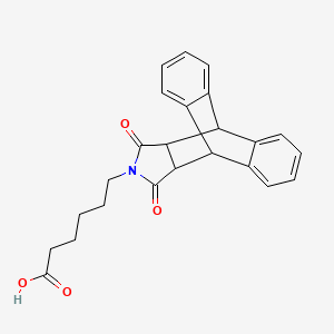 6-(16,18-dioxo-17-azapentacyclo[6.6.5.0~2,7~.0~9,14~.0~15,19~]nonadeca-2,4,6,9,11,13-hexaen-17-yl)hexanoic acid