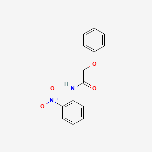 molecular formula C16H16N2O4 B5182260 N-(4-methyl-2-nitrophenyl)-2-(4-methylphenoxy)acetamide 