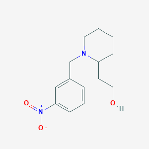 molecular formula C14H20N2O3 B5182279 2-[1-(3-nitrobenzyl)-2-piperidinyl]ethanol 