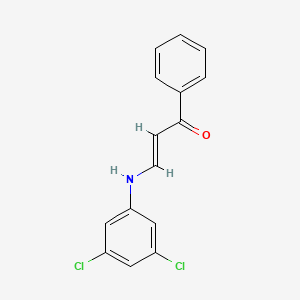 molecular formula C15H11Cl2NO B5182349 3-[(3,5-dichlorophenyl)amino]-1-phenyl-2-propen-1-one 