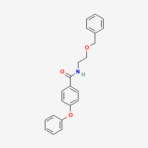 molecular formula C22H21NO3 B5182369 N-[2-(benzyloxy)ethyl]-4-phenoxybenzamide 