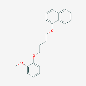 molecular formula C21H22O3 B5182445 1-[4-(2-methoxyphenoxy)butoxy]naphthalene 