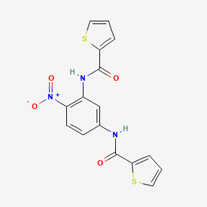 molecular formula C16H11N3O4S2 B5182451 N,N'-(4-nitro-1,3-phenylene)di(2-thiophenecarboxamide) CAS No. 5245-72-7