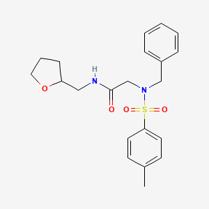 molecular formula C21H26N2O4S B5182465 N~2~-benzyl-N~2~-[(4-methylphenyl)sulfonyl]-N~1~-(tetrahydro-2-furanylmethyl)glycinamide 