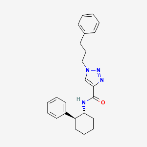 molecular formula C24H28N4O B5182490 N-[(1R*,2S*)-2-phenylcyclohexyl]-1-(3-phenylpropyl)-1H-1,2,3-triazole-4-carboxamide 