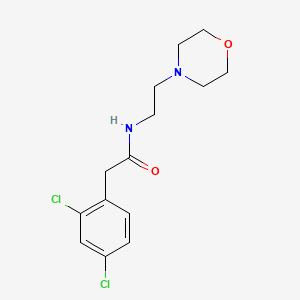molecular formula C14H18Cl2N2O2 B5182495 2-(2,4-dichlorophenyl)-N-[2-(4-morpholinyl)ethyl]acetamide 