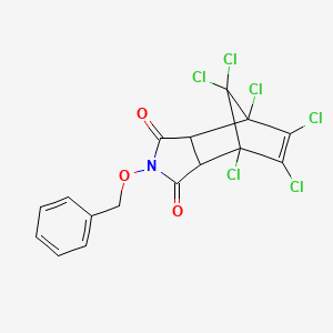 4-(benzyloxy)-1,7,8,9,10,10-hexachloro-4-azatricyclo[5.2.1.0~2,6~]dec-8-ene-3,5-dione