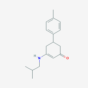 molecular formula C17H23NO B5182629 3-(isobutylamino)-5-(4-methylphenyl)-2-cyclohexen-1-one 