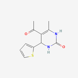 molecular formula C11H12N2O2S B5182676 5-acetyl-6-methyl-4-(2-thienyl)-3,4-dihydro-2(1H)-pyrimidinone 