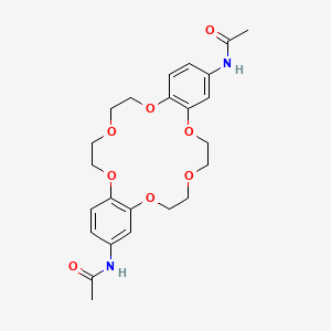 molecular formula C24H30N2O8 B5182678 N,N'-6,7,9,10,17,18,20,21-octahydrodibenzo[b,k][1,4,7,10,13,16]hexaoxacyclooctadecine-2,14-diyldiacetamide 