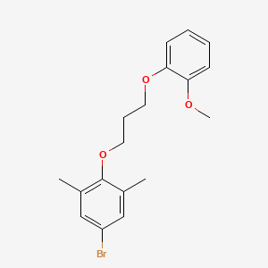 molecular formula C18H21BrO3 B5182702 5-bromo-2-[3-(2-methoxyphenoxy)propoxy]-1,3-dimethylbenzene 