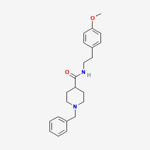 molecular formula C22H28N2O2 B5182744 1-benzyl-N-[2-(4-methoxyphenyl)ethyl]-4-piperidinecarboxamide 