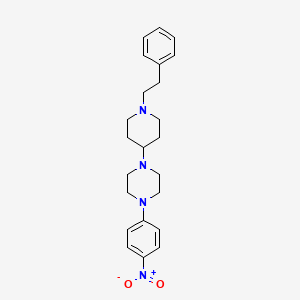 1-(4-nitrophenyl)-4-[1-(2-phenylethyl)-4-piperidinyl]piperazine