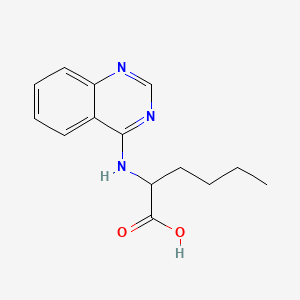 molecular formula C14H17N3O2 B5182757 N-4-quinazolinylnorleucine 